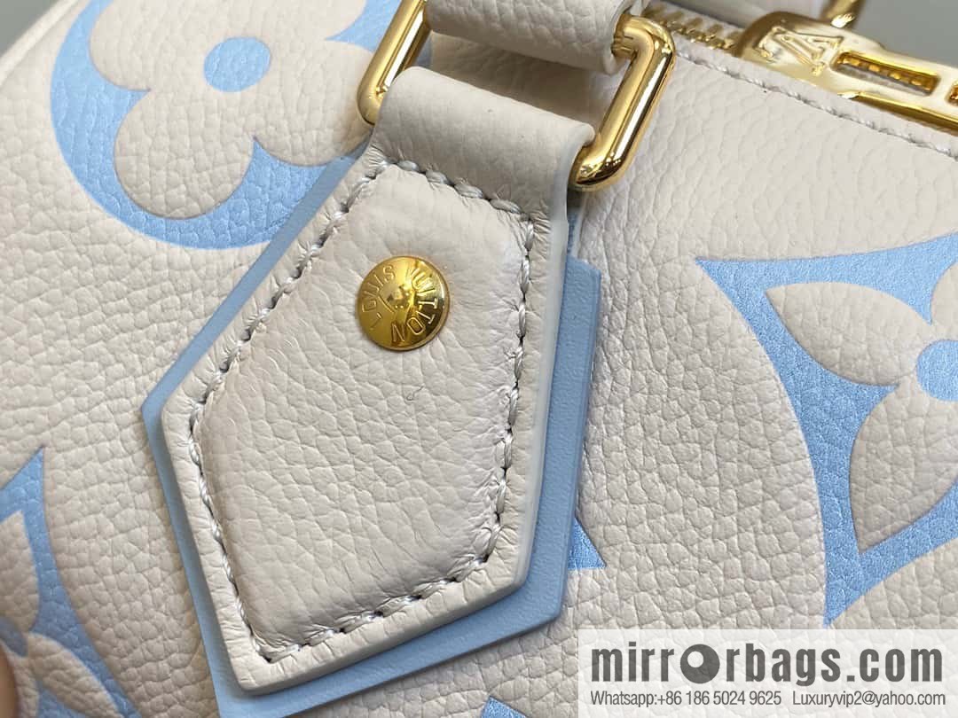 [Premium‑quality] M46397 blueberry milk, full leather speedy pillow bag series Speedy Bandoulière 20 handbag