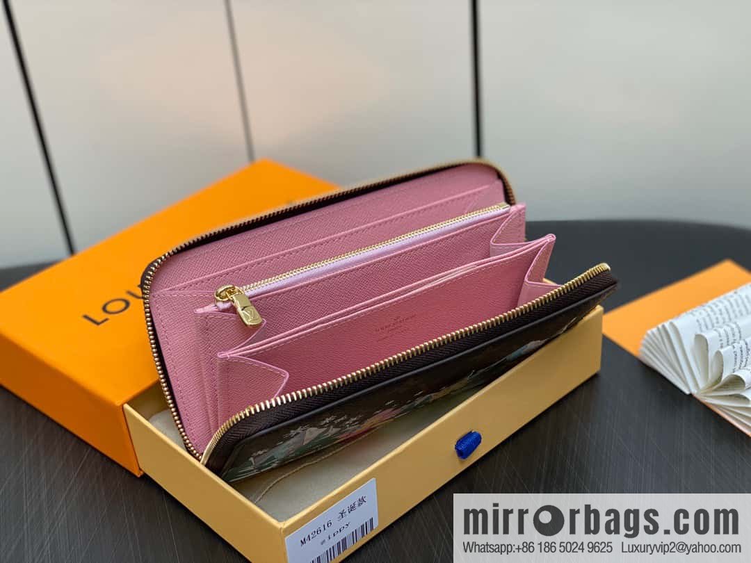 [Boutique‑grade] M42616 Christmas single zipper wallet series Zippy zipper wallet