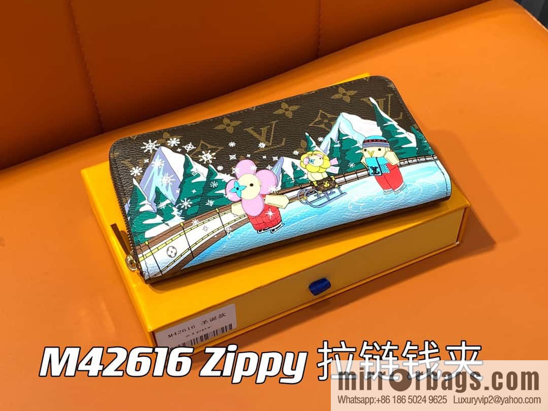 [Boutique‑grade] M42616 Christmas single zipper wallet series Zippy zipper wallet