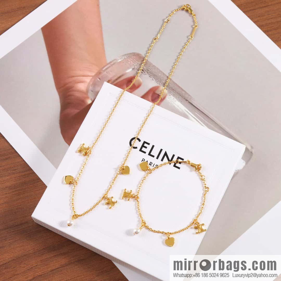 ❗️New ❗️ Qixi Festival limited edition ❤️ ☀️ new ☑️ Celine Arc de Triomphe fringed necklace, bracelet