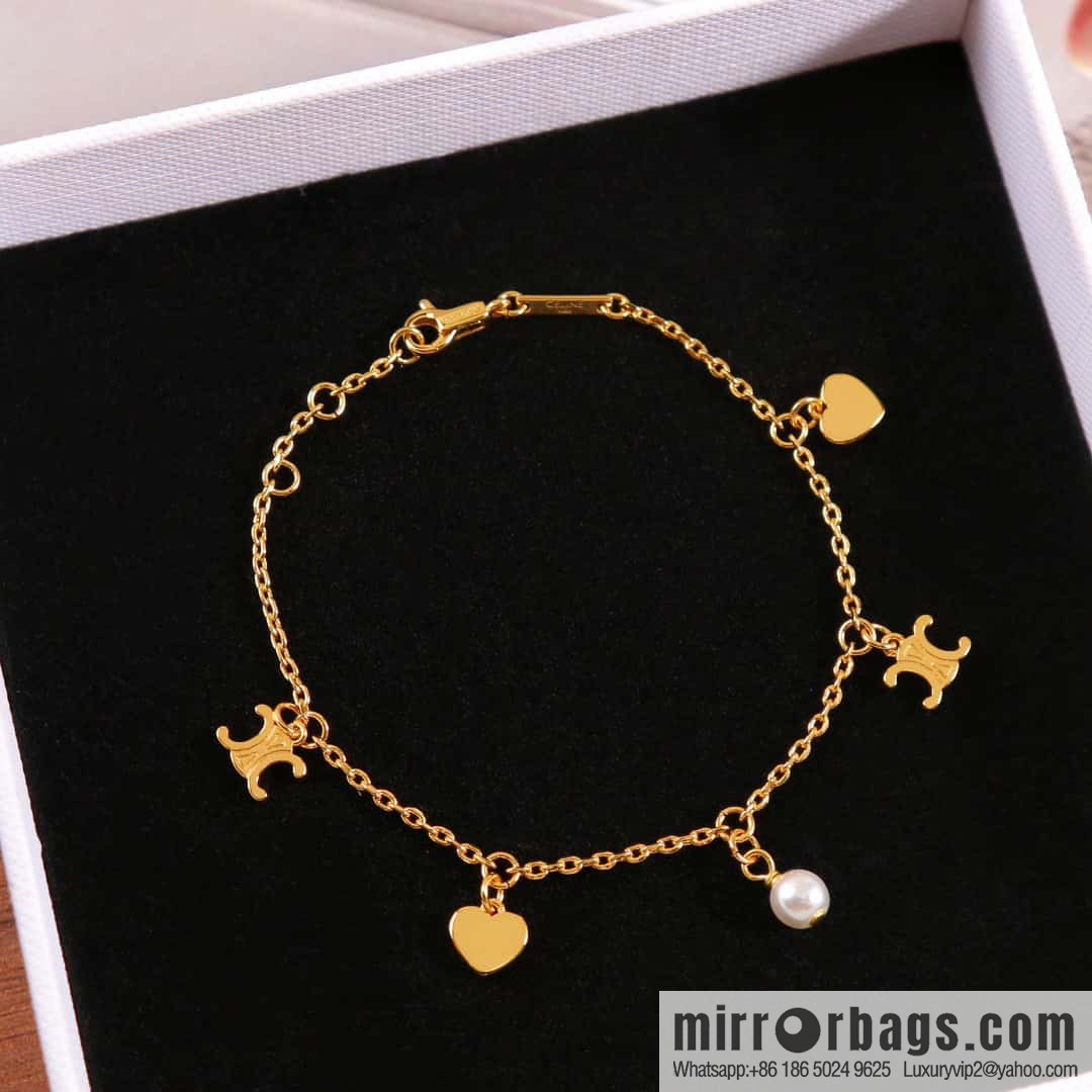 ❗️New ❗️ Qixi Festival limited edition ❤️ ☀️ new ☑️ Celine Arc de Triomphe fringed necklace, bracelet