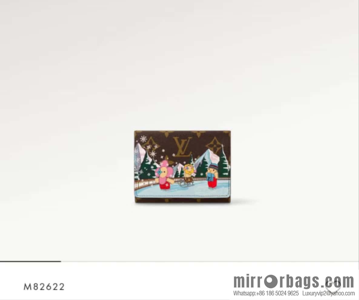 [Boutique‑grade] M82622 Christmas tri-fold wallet series, small wallet VICTORINE wallet