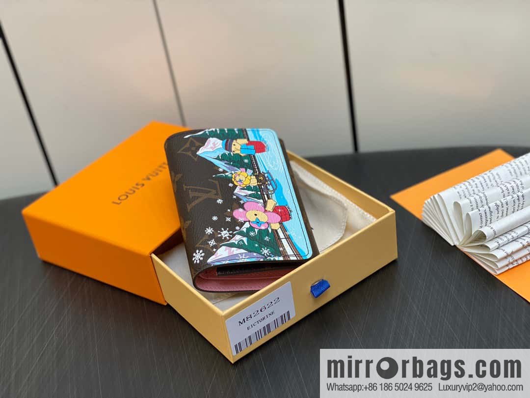 [Boutique‑grade] M82622 Christmas tri-fold wallet series, small wallet VICTORINE wallet