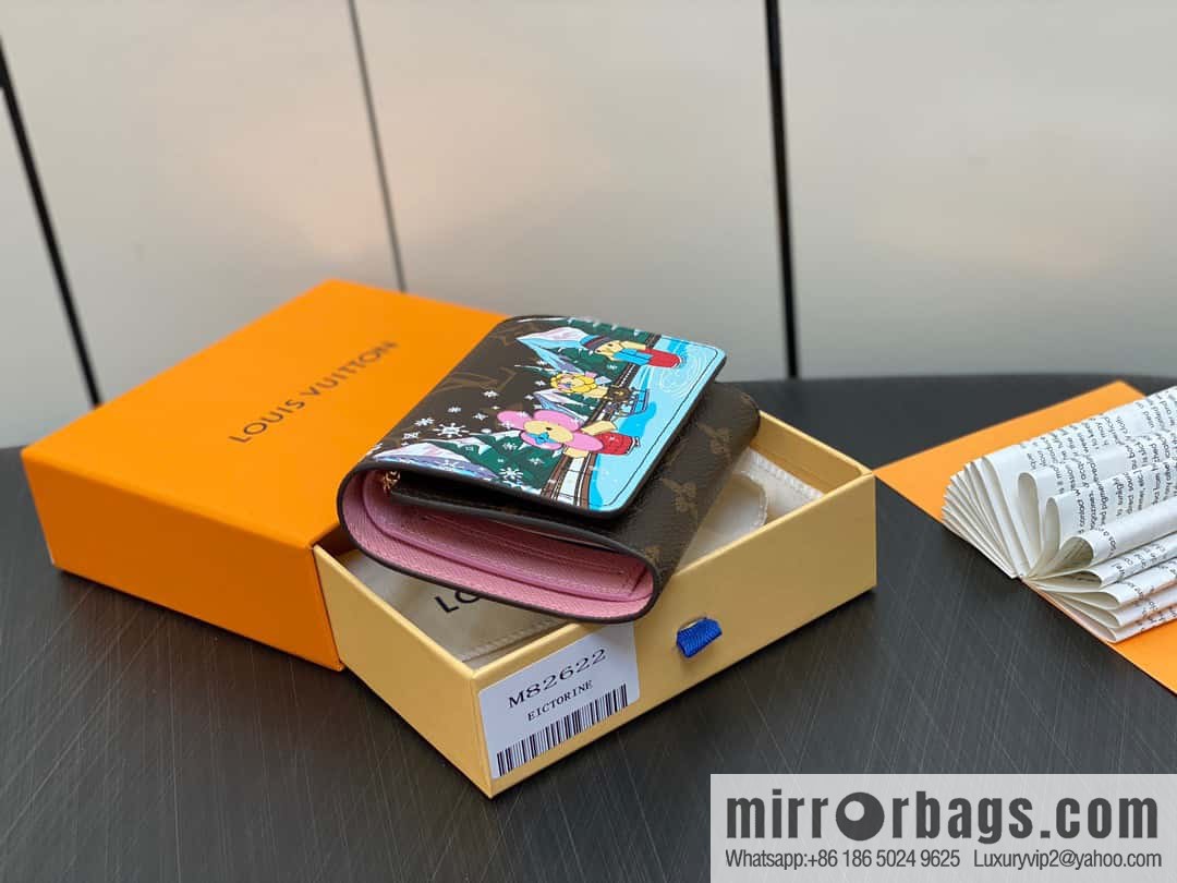 [Boutique‑grade] M82622 Christmas tri-fold wallet series, small wallet VICTORINE wallet