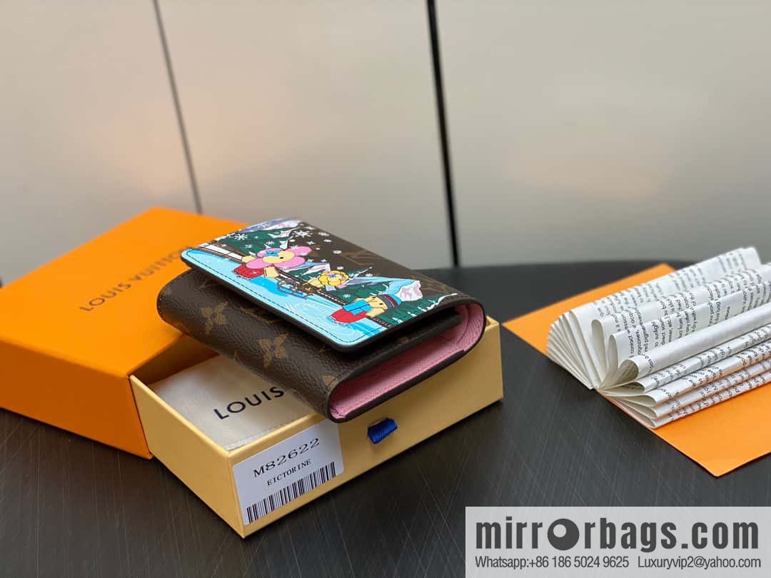 [Boutique‑grade] M82622 Christmas tri-fold wallet series, small wallet VICTORINE wallet