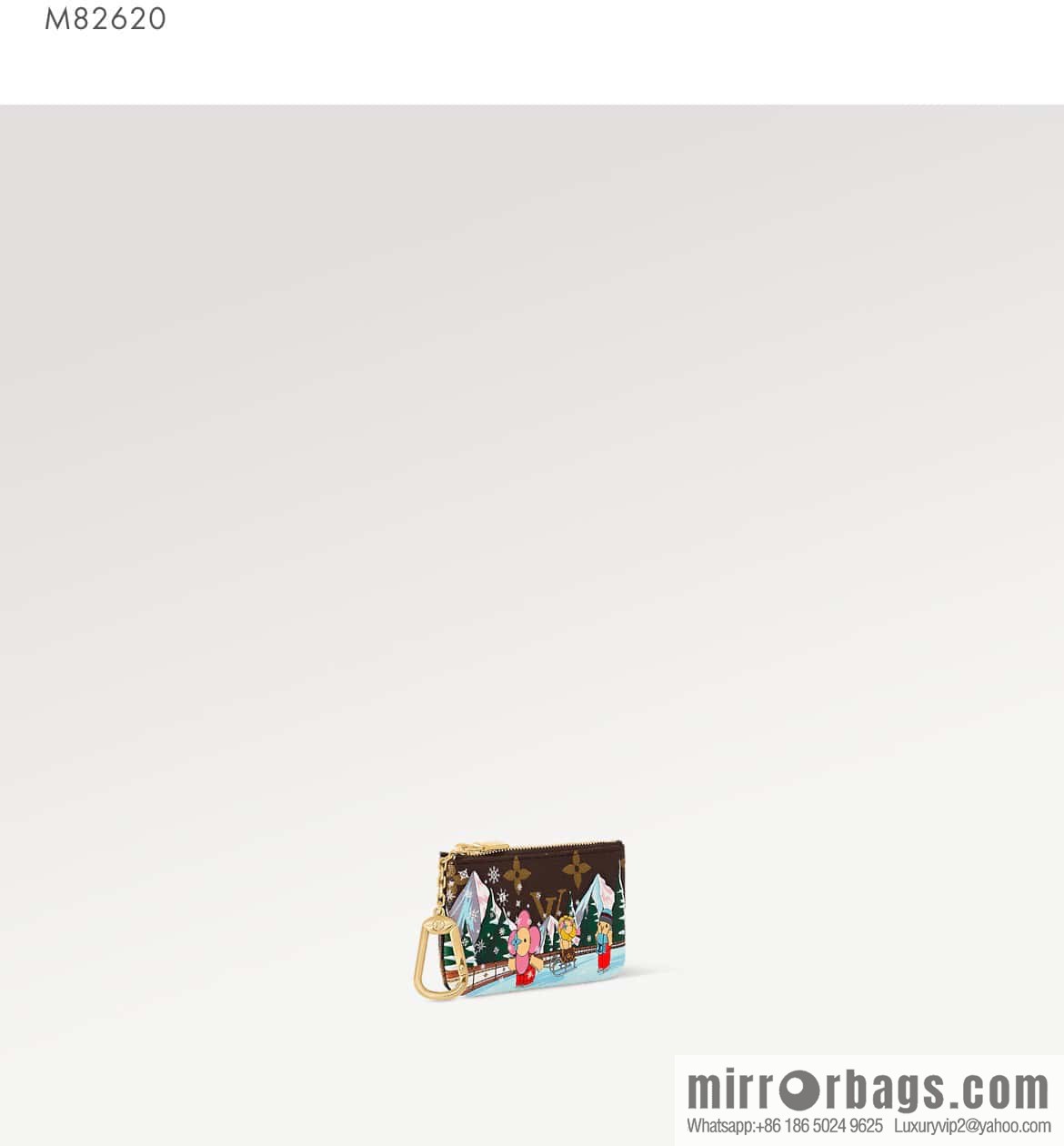 [Boutique‑grade] M82620 Christmas model, key bag wallet series, key bag 2023 Christmas M62650 82620 silk screen