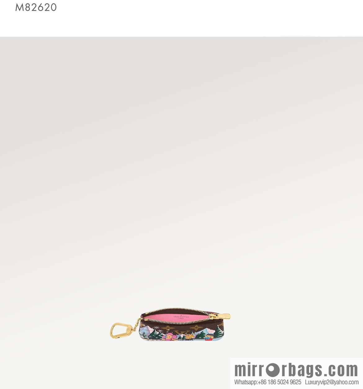 [Boutique‑grade] M82620 Christmas model, key bag wallet series, key bag 2023 Christmas M62650 82620 silk screen