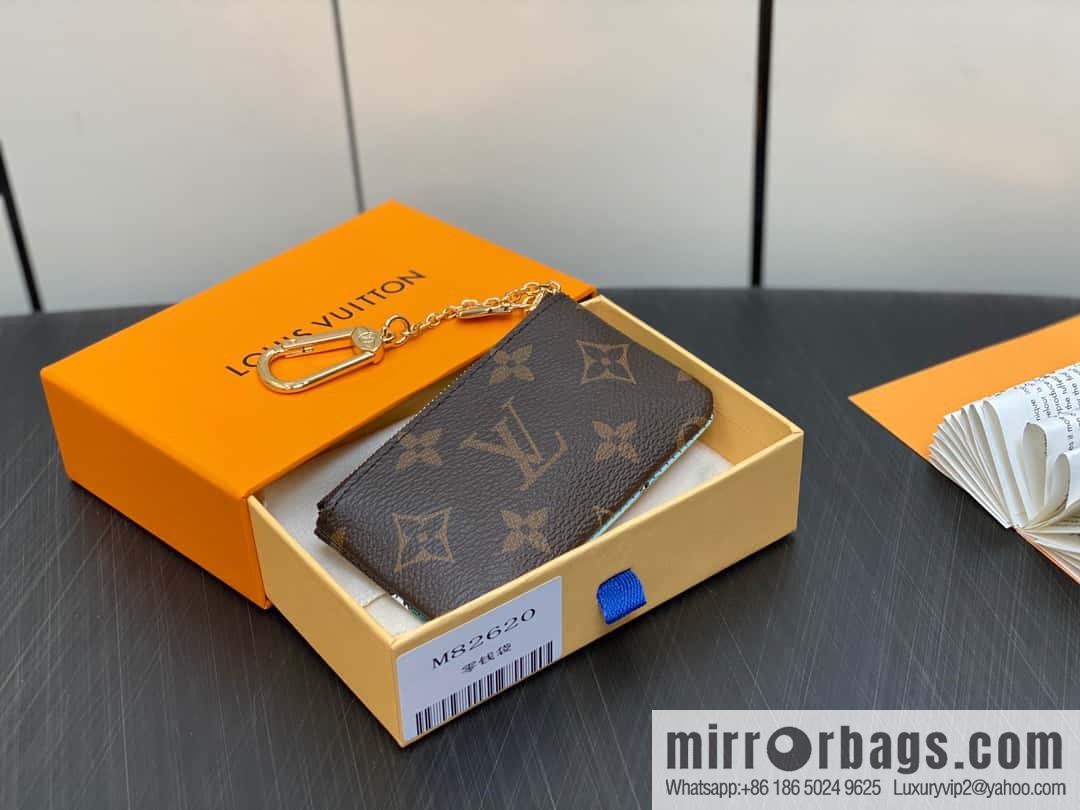 [Boutique‑grade] M82620 Christmas model, key bag wallet series, key bag 2023 Christmas M62650 82620 silk screen