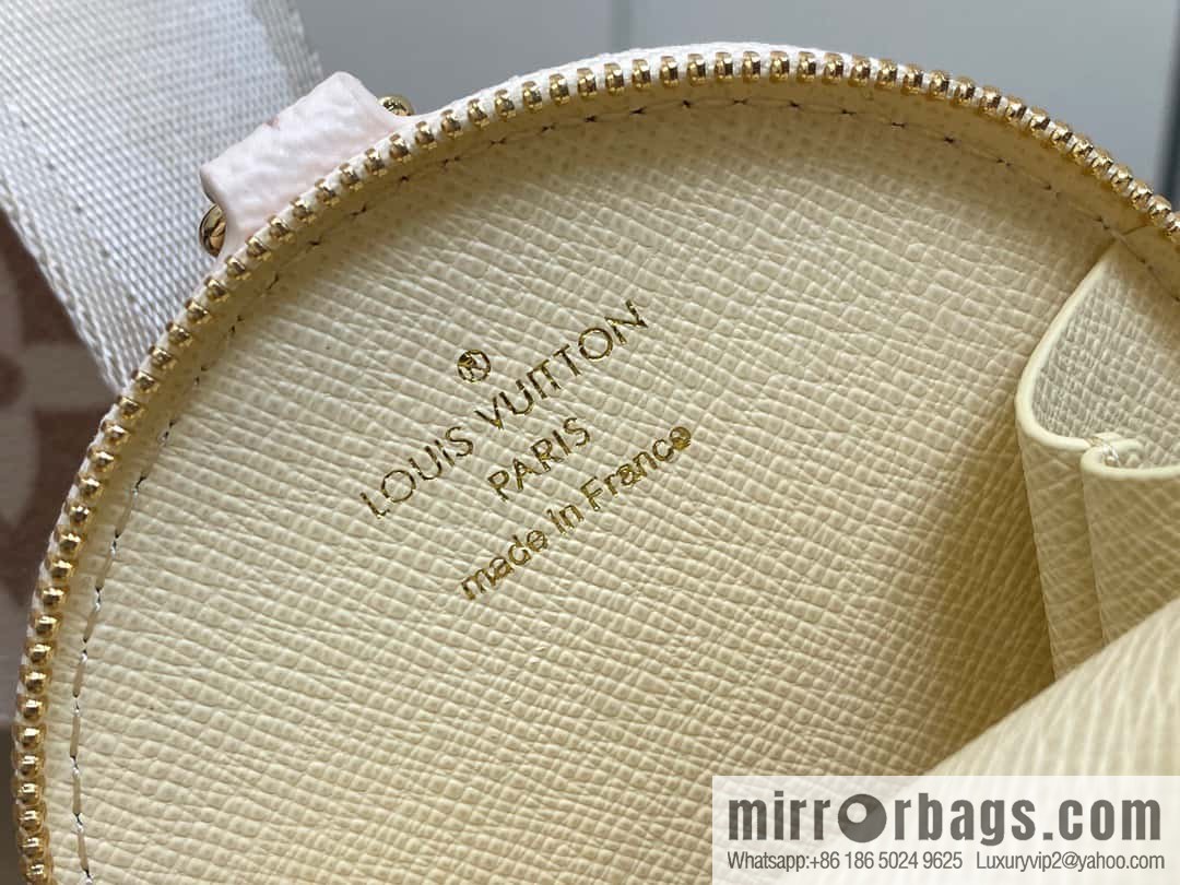 [Boutique‑grade] M24533 white flower, square bag series, this OnTheGo small handbag.