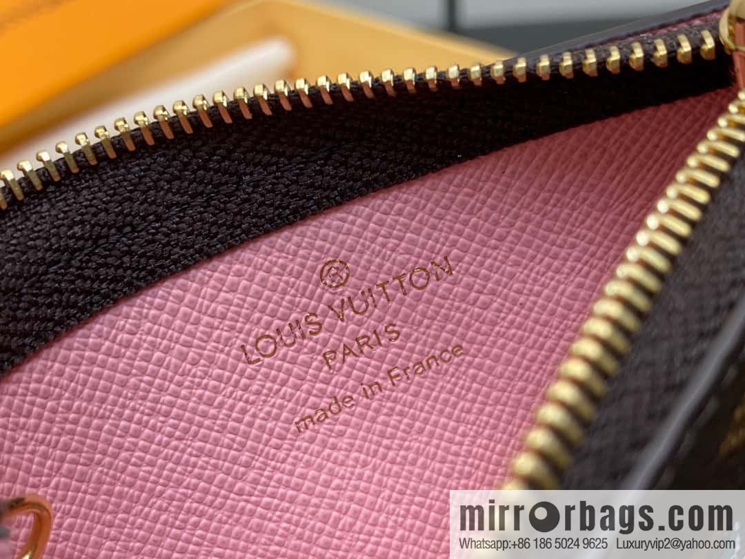 [Boutique‑grade] M82620 Christmas model, key bag wallet series, key bag 2023 Christmas M62650 82620 silk screen