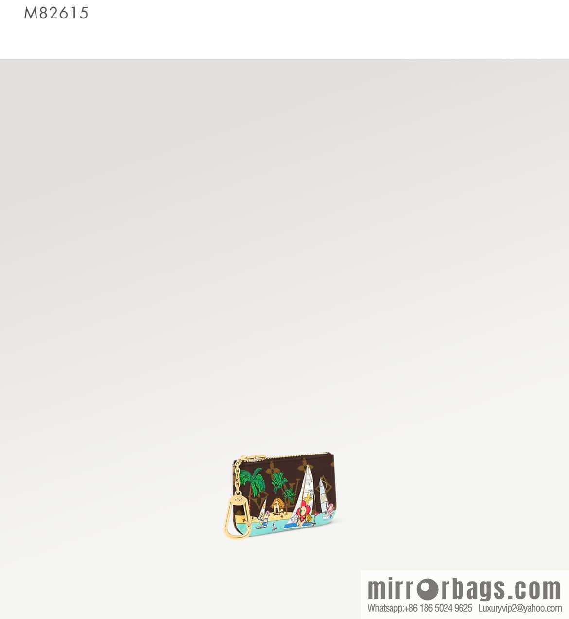 [Boutique‑grade] M82615 Christmas model, key bag wallet series, key bag 2023 Christmas M62650 82620 silk screen key bag