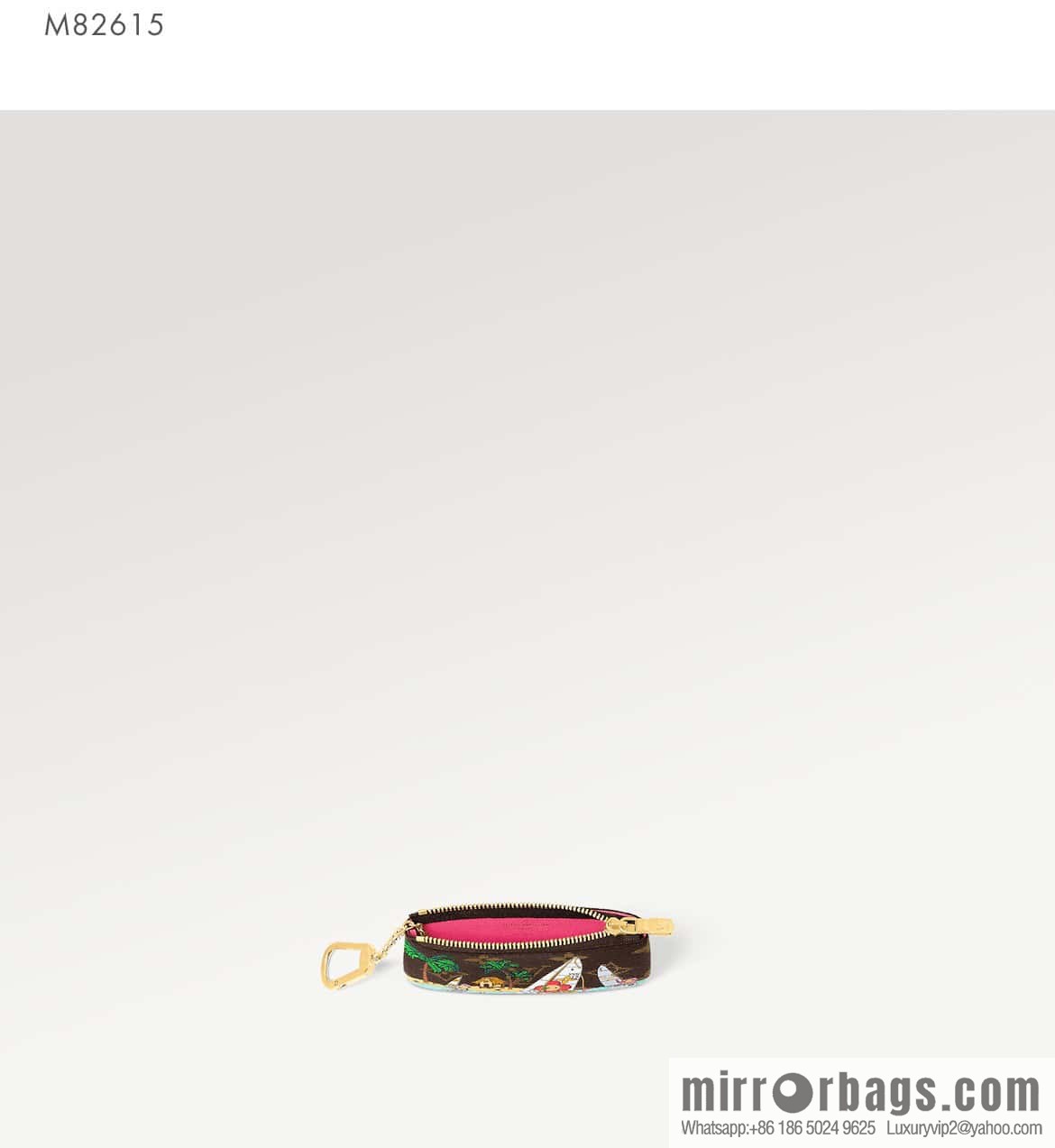 [Boutique‑grade] M82615 Christmas model, key bag wallet series, key bag 2023 Christmas M62650 82620 silk screen key bag