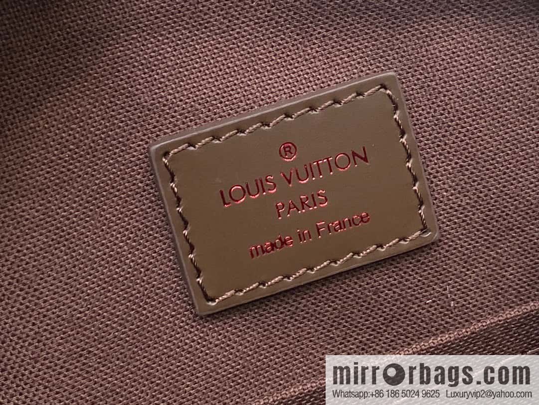 [Boutique‑grade] N51126 coffee grid, medieval men's bag messenger bag series, medieval camera bag