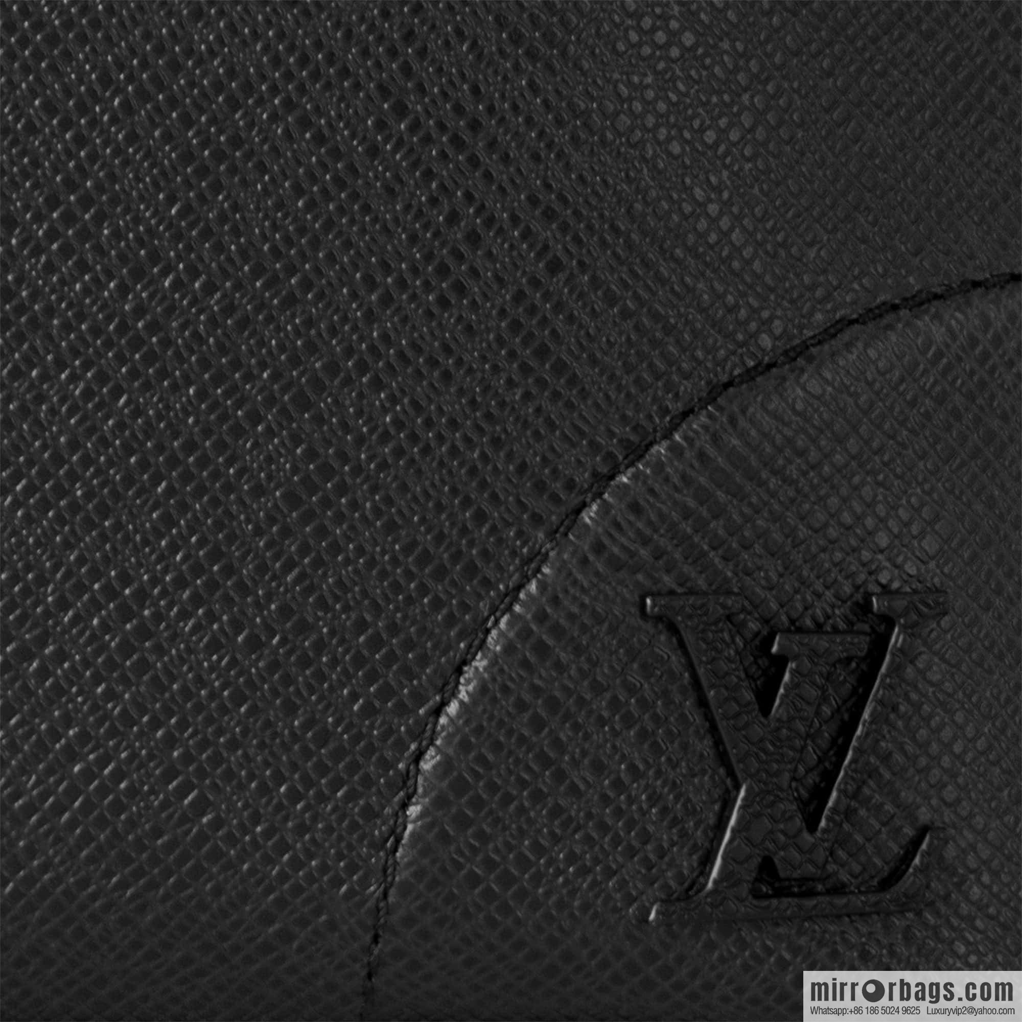 [Boutique‑grade] M30978 black full leather cross pattern briefcase series SLIM NV briefcase