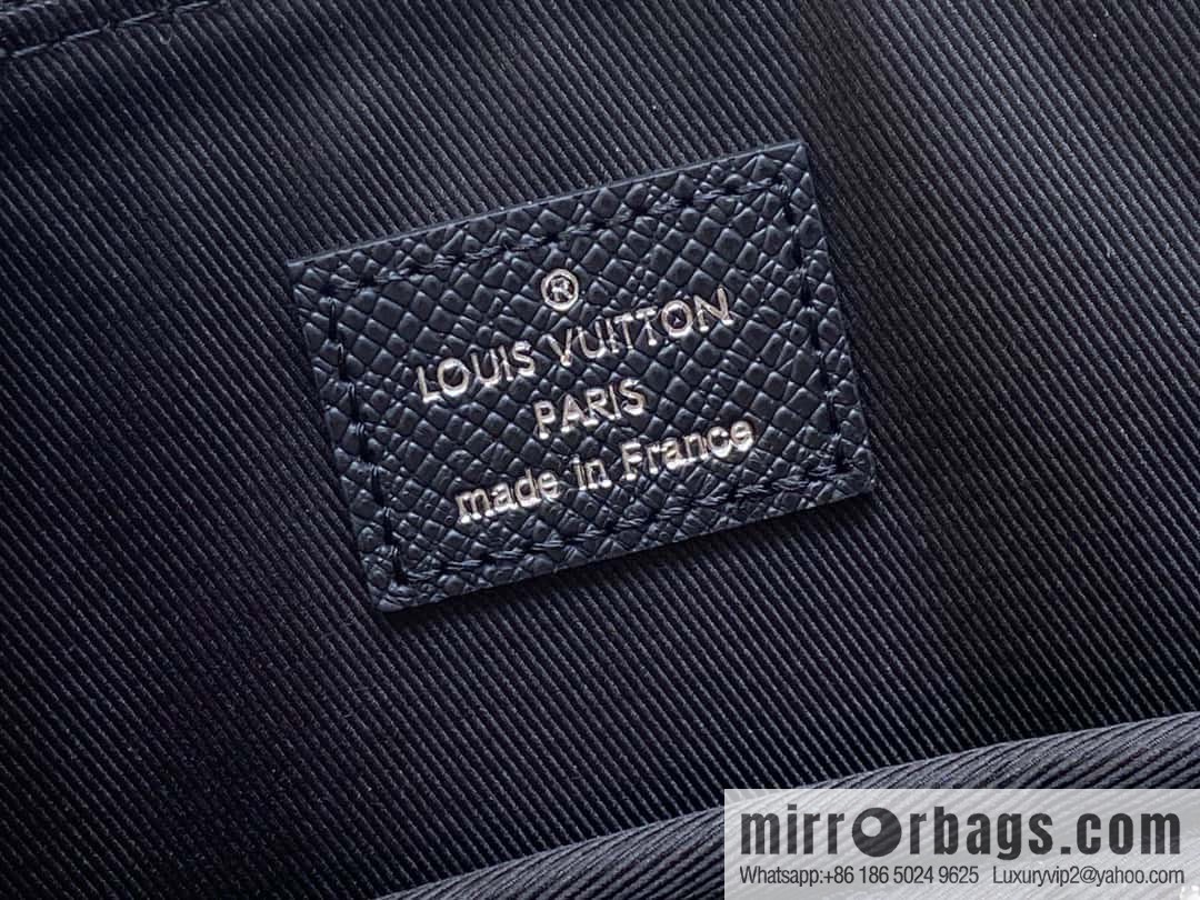[Boutique‑grade] M30978 black full leather cross pattern briefcase series SLIM NV briefcase