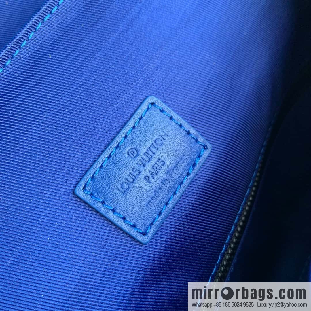 M21389 blue, full leather backpack series, the new CHRISTOPHER small backpack of the season
