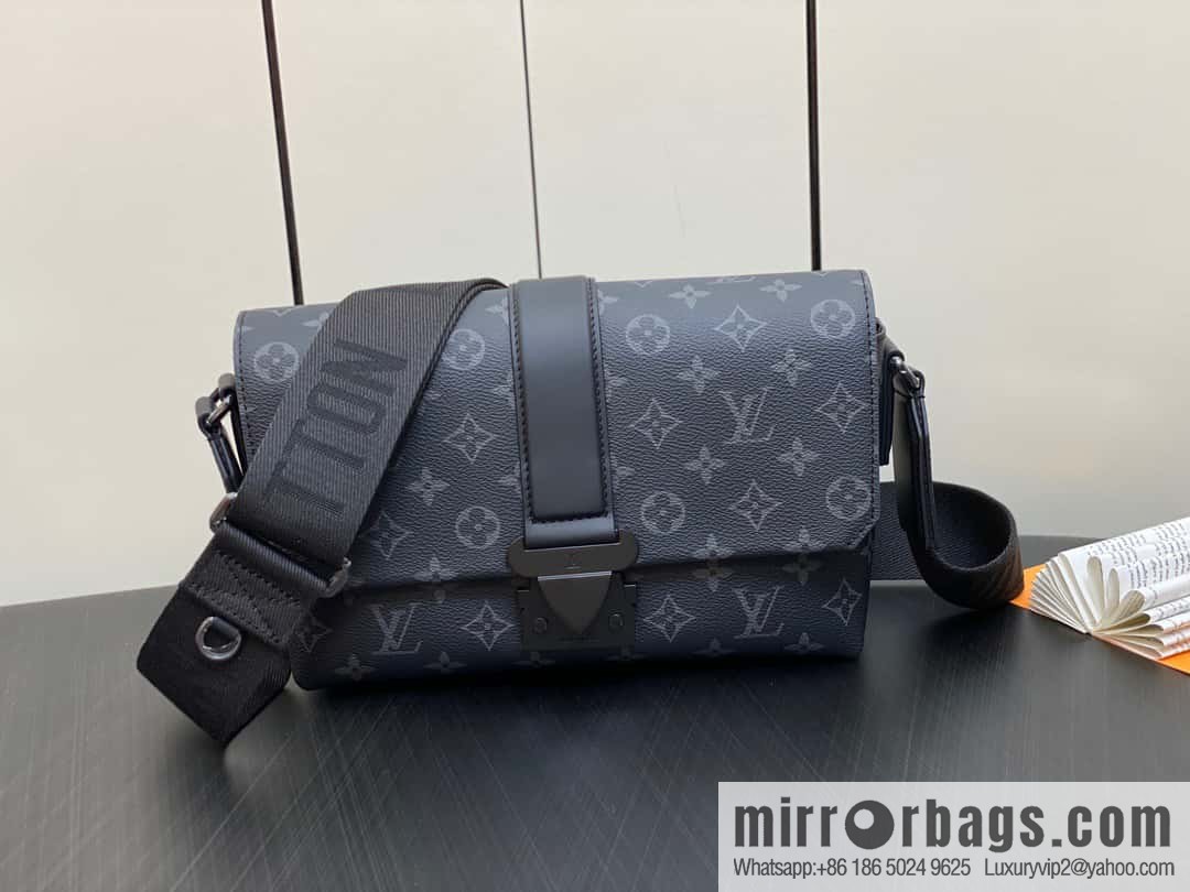 [Boutique‑grade] M46794 black flower, men's bag messenger bag series S-Cape messenger bag