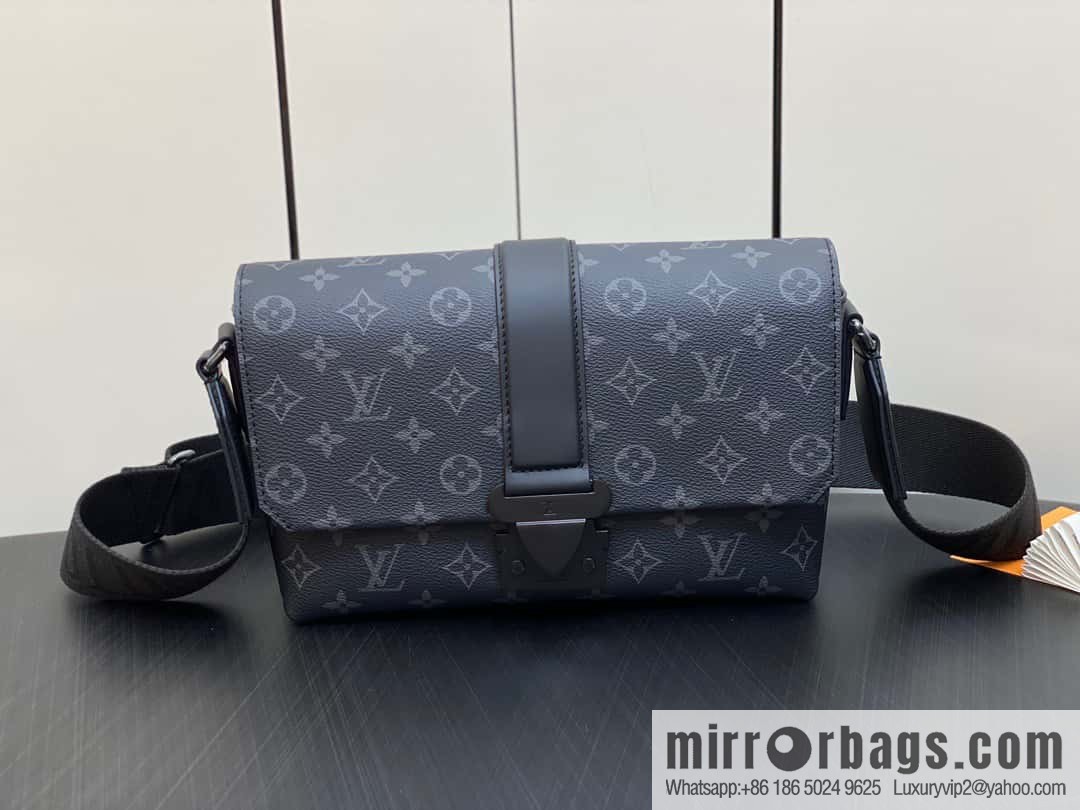 [Boutique‑grade] M46794 black flower, men's bag messenger bag series S-Cape messenger bag