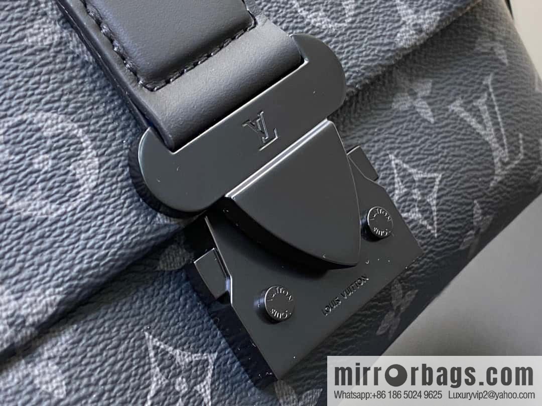 [Boutique‑grade] M46794 black flower, men's bag messenger bag series S-Cape messenger bag