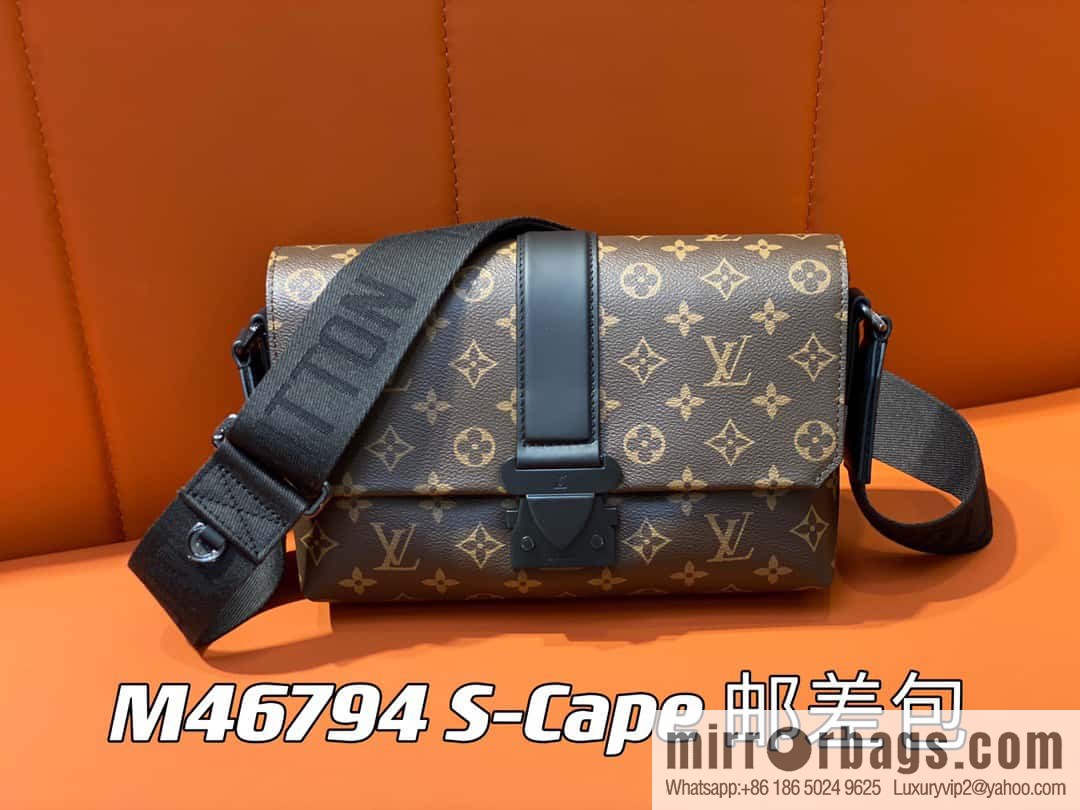 [Premium‑quality] M46794 monogram men's bag messenger bag series S-Cape messenger bag