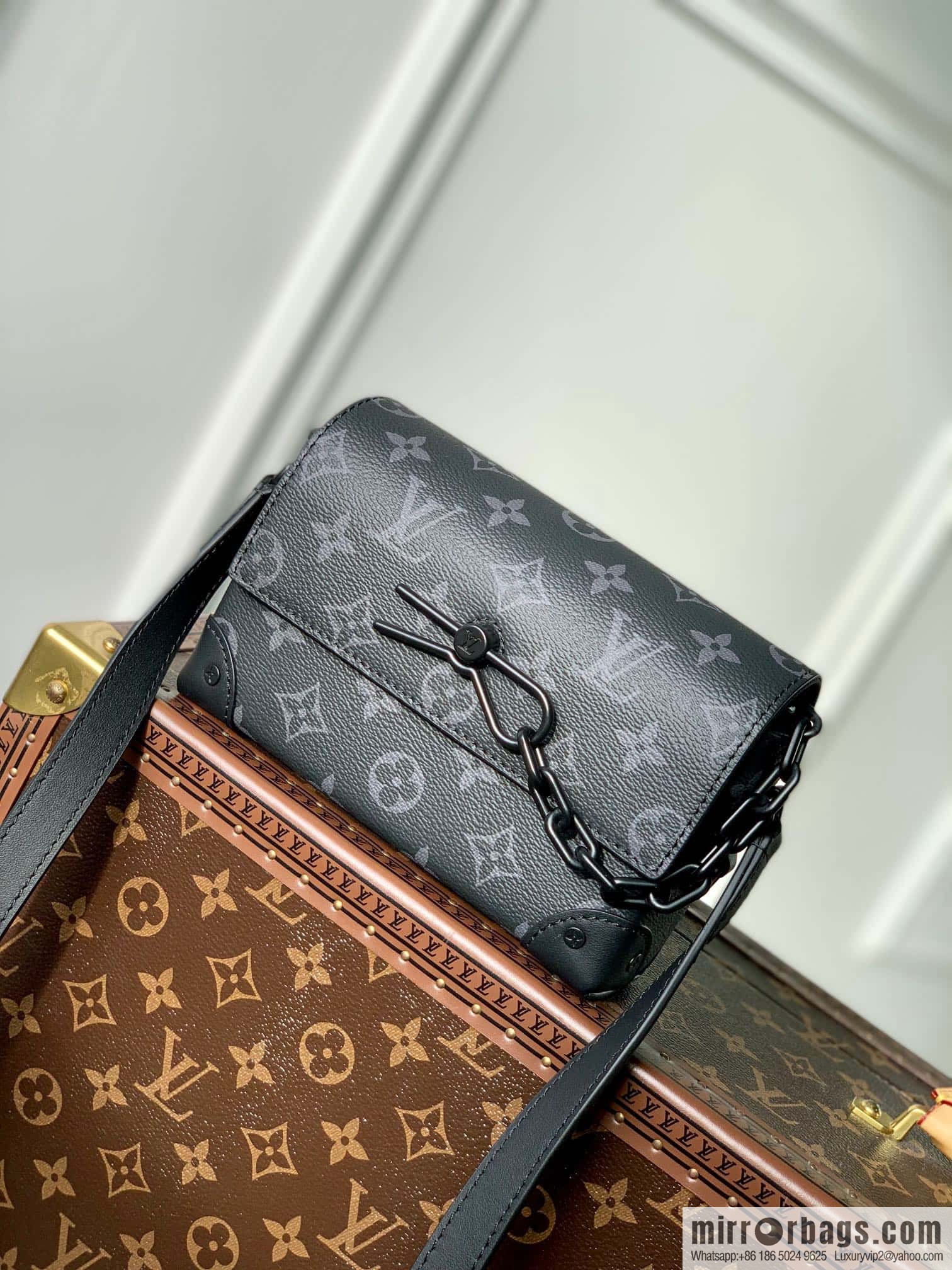 LV M81783 black flower STEAMER mini handbag