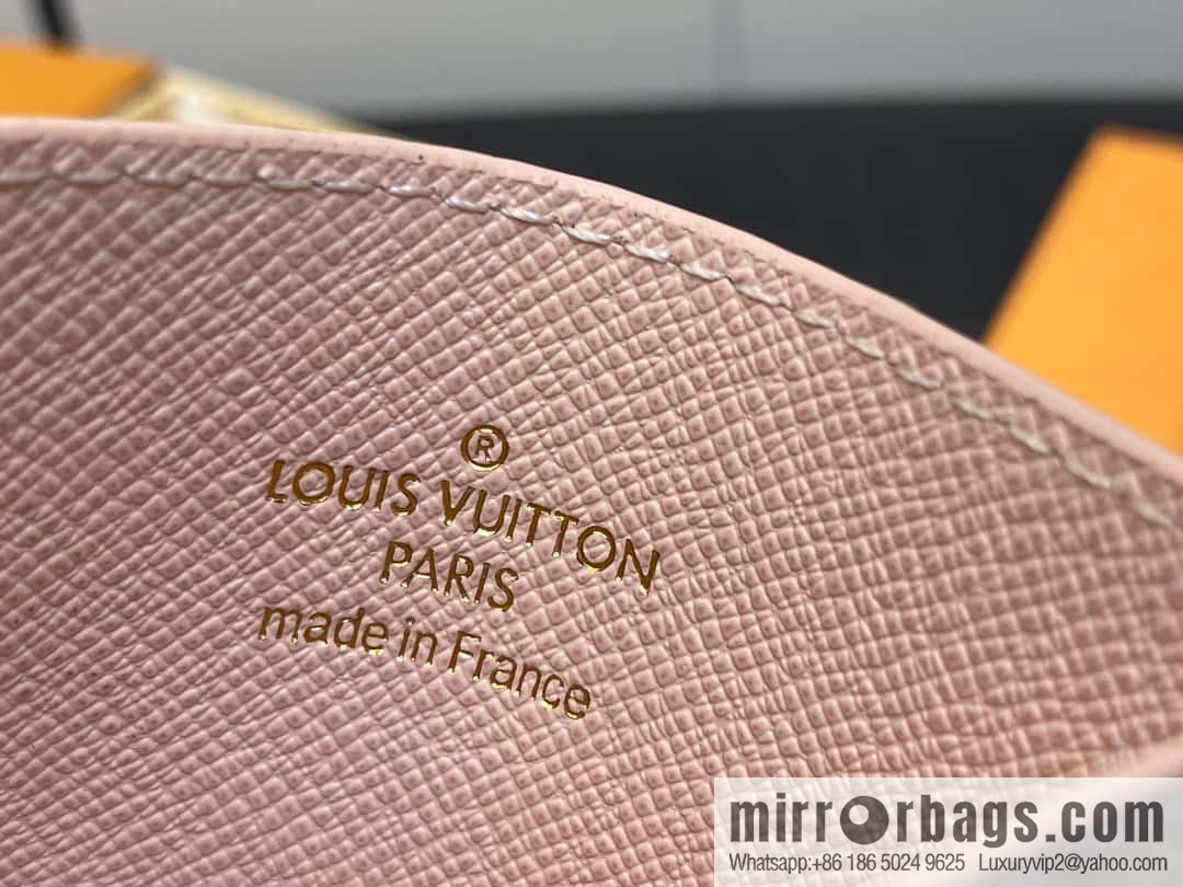 [Boutique‑grade] M82739 presbyopia pink card holder wallet series LV CHARMS card holder