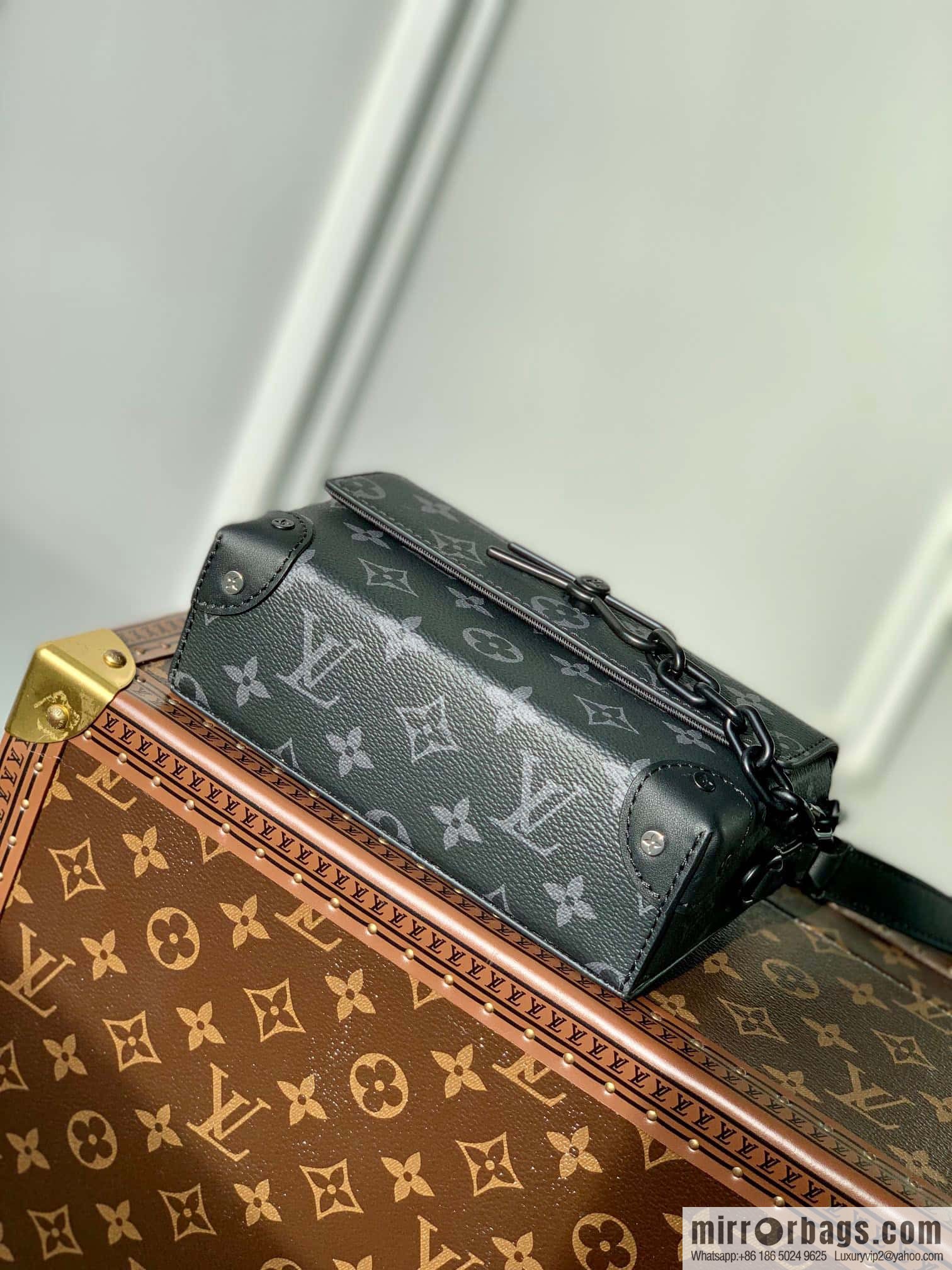 LV M81783 black flower STEAMER mini handbag