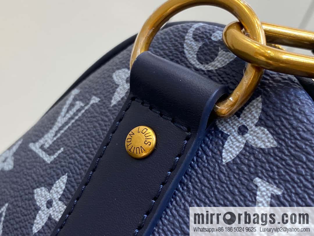 [Boutique‑grade] M23773 blue flame, men's bag pillow bag series KEEPALL 50 travel bag