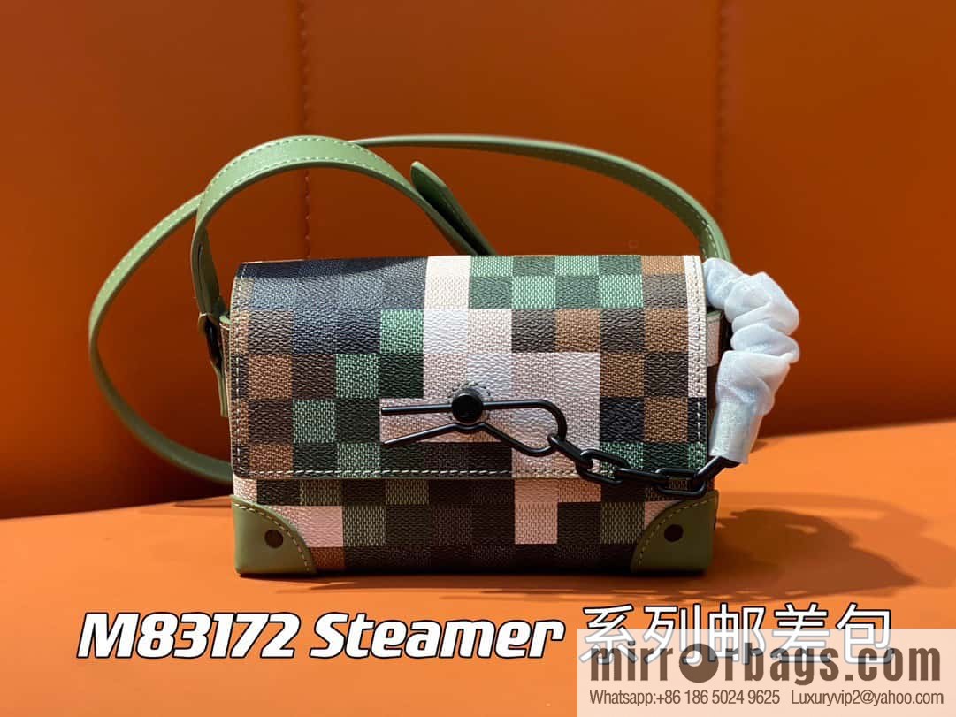 [Boutique‑grade] M83172 camouflage plaid mailman bag series, the new Steamer series mailman bag M81783 is the New Classics series