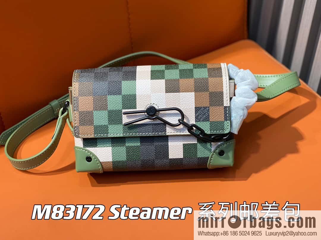 [Boutique‑grade] M83172 camouflage plaid mailman bag series, the new Steamer series mailman bag M81783 is the New Classics series