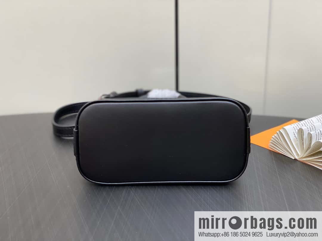 [Premium‑quality] M81945 black epi shell bag series NANO ALMA handbag M82411 Nano Alma handbag