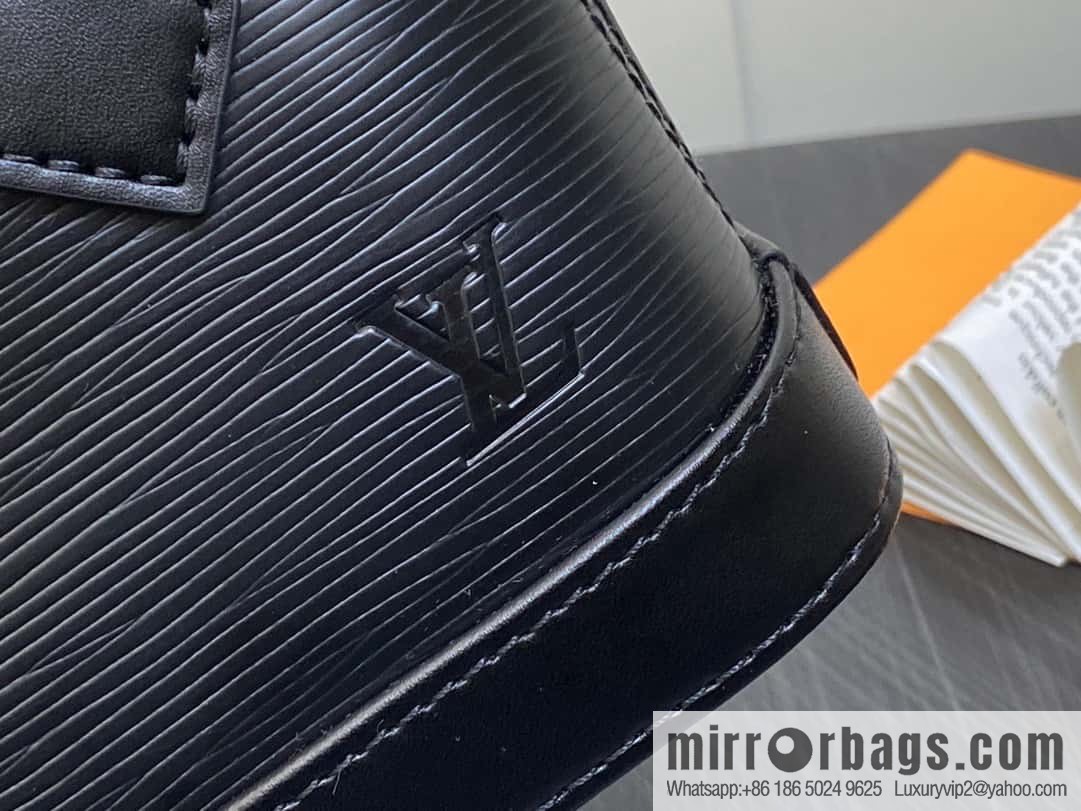 [Premium‑quality] M81945 black epi shell bag series NANO ALMA handbag M82411 Nano Alma handbag