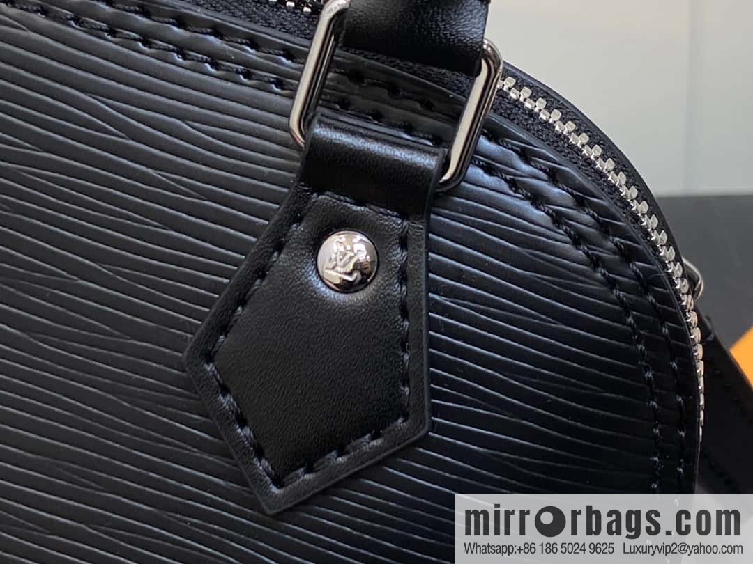 [Premium‑quality] M81945 black epi shell bag series NANO ALMA handbag M82411 Nano Alma handbag