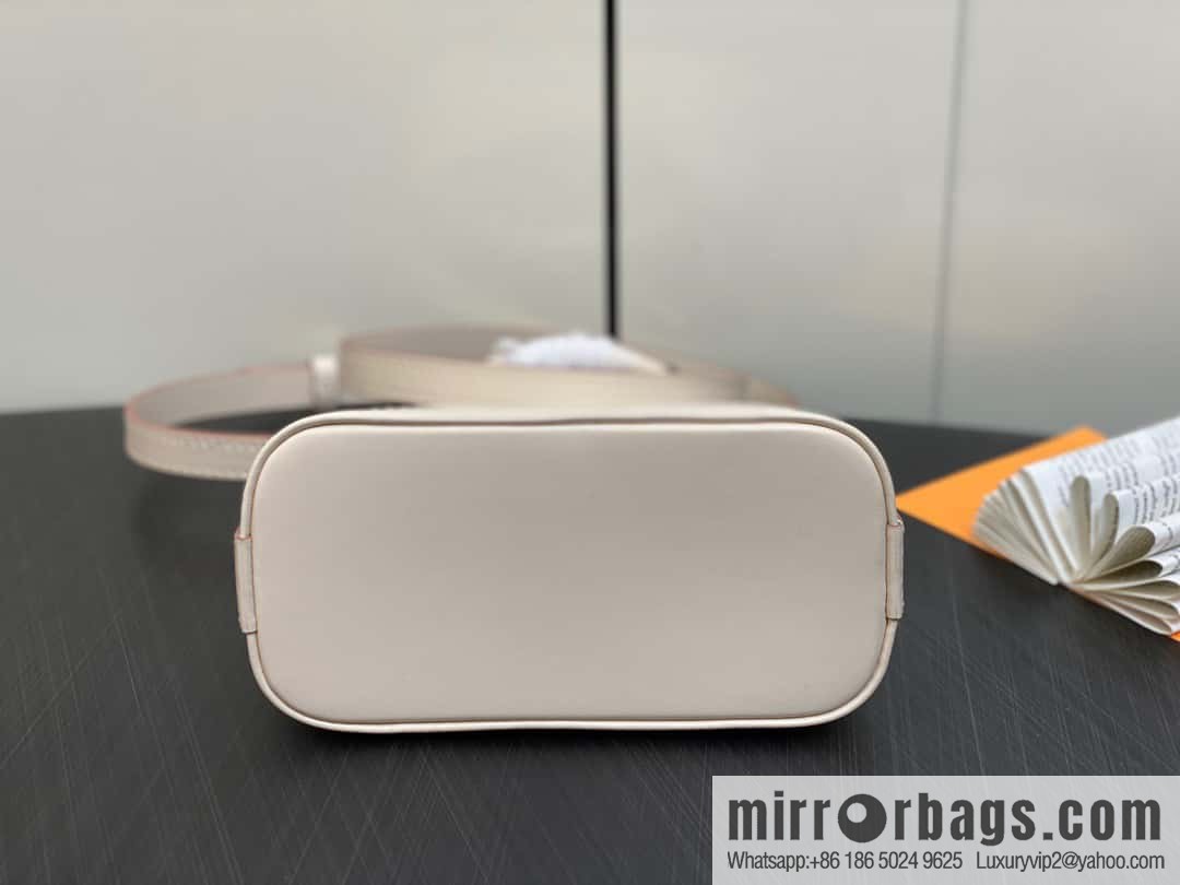 [Boutique‑grade] M81945 beige epi shell bag series NANO ALMA handbag M82411 Nano Alma handbag