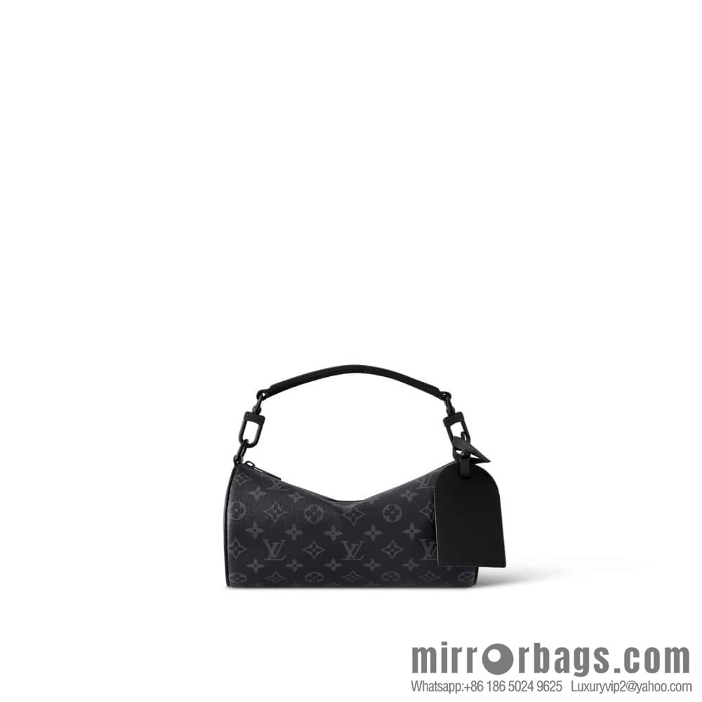 [Boutique‑grade] M46796 black flower, cylinder bag men's bag series, this Soft Polochon small handbag.
