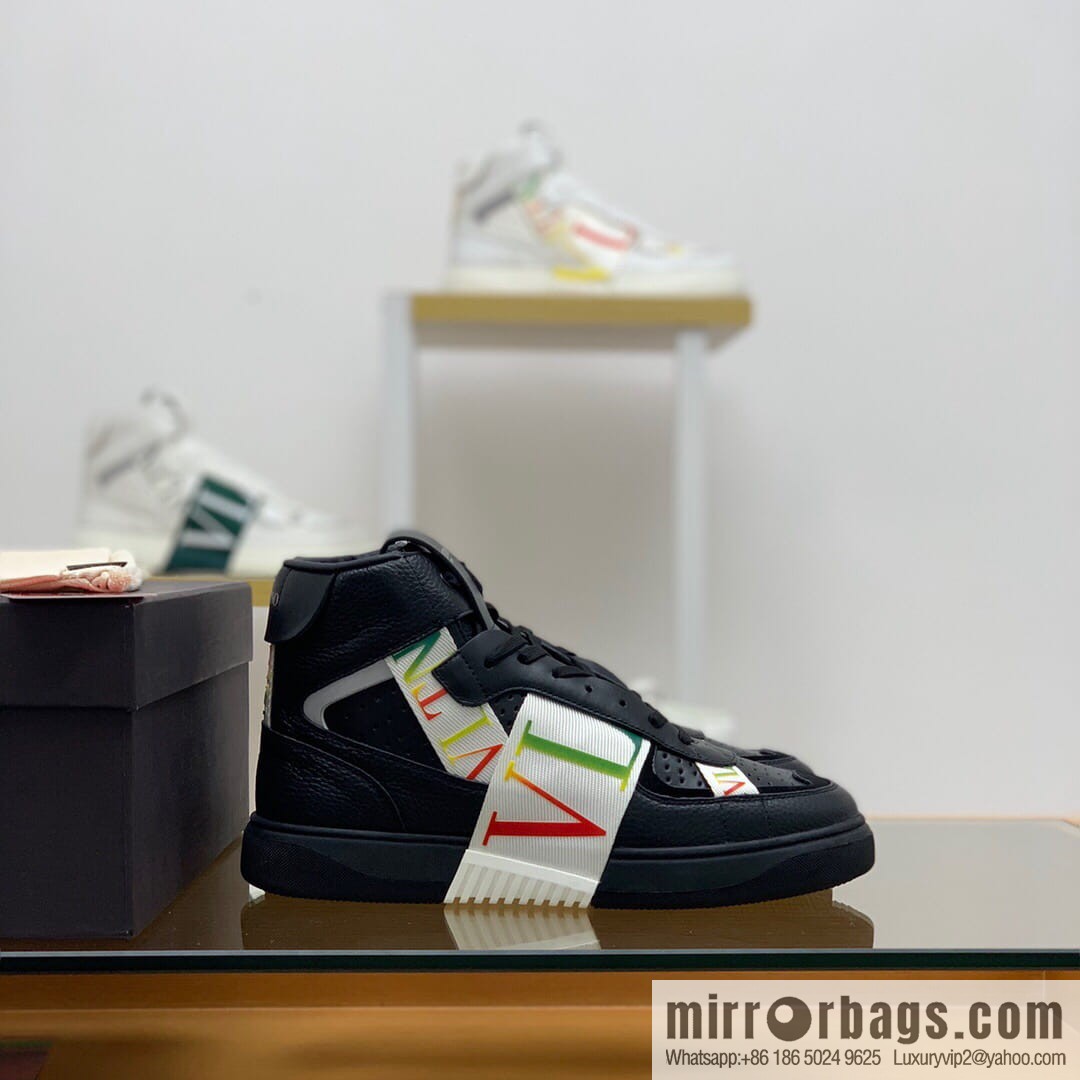 VALENTINO Valentino, six rubber effects VLTN logo straps Unisex His & Hers sneakers