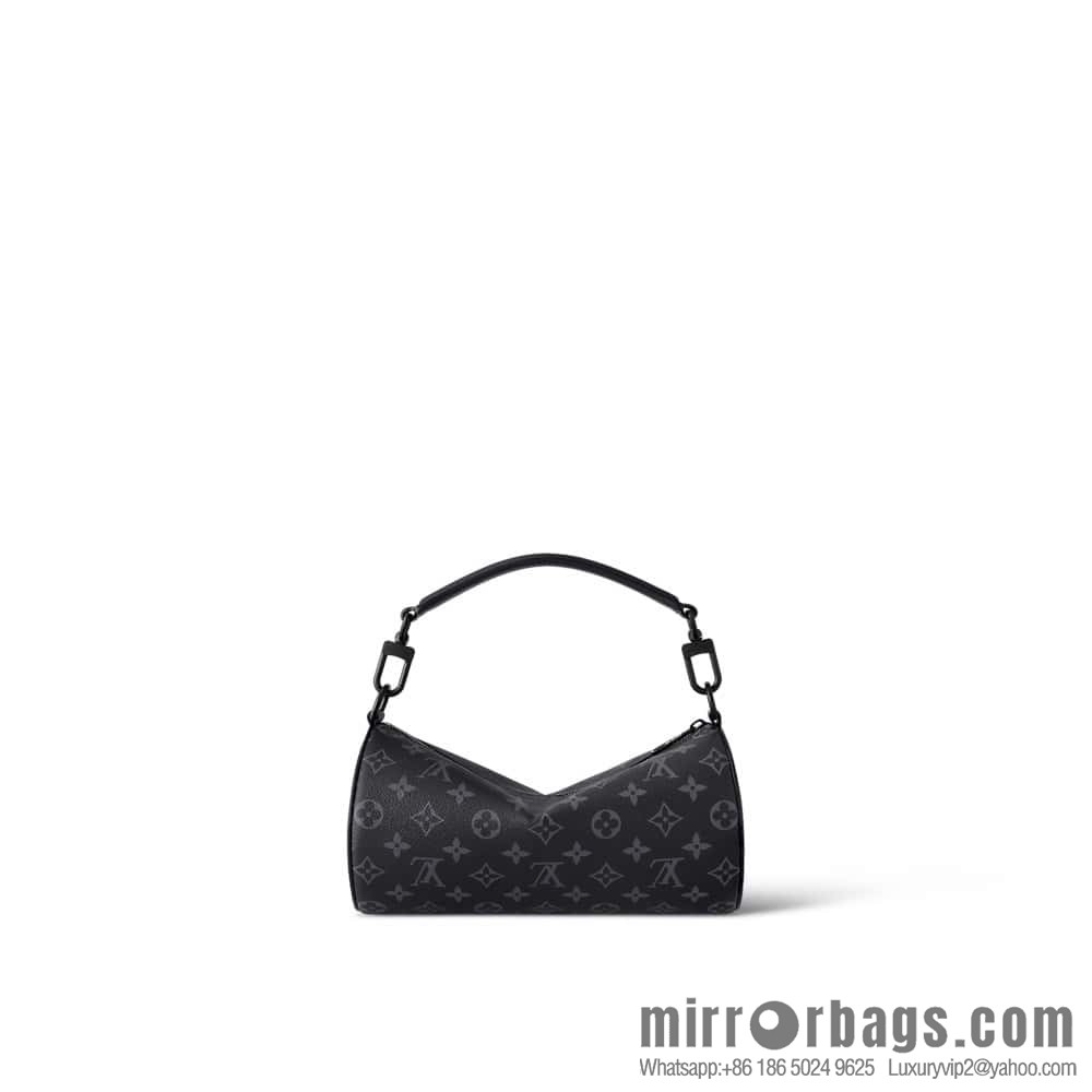 [Boutique‑grade] M46796 black flower, cylinder bag men's bag series, this Soft Polochon small handbag.