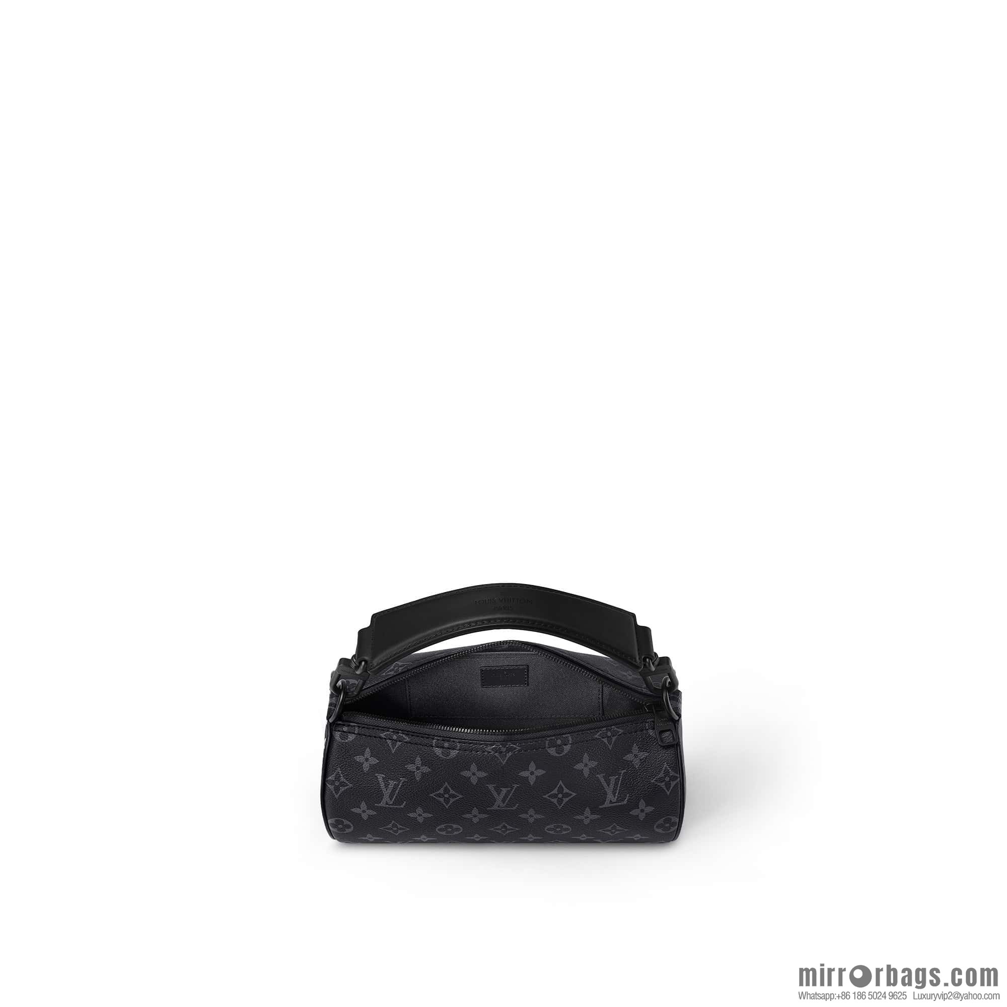 [Boutique‑grade] M46796 black flower, cylinder bag men's bag series, this Soft Polochon small handbag.