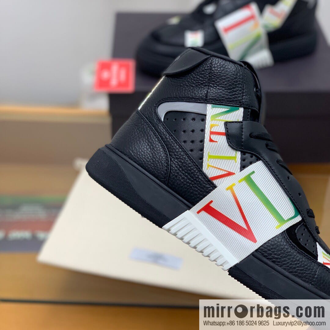 VALENTINO Valentino, six rubber effects VLTN logo straps Unisex His & Hers sneakers