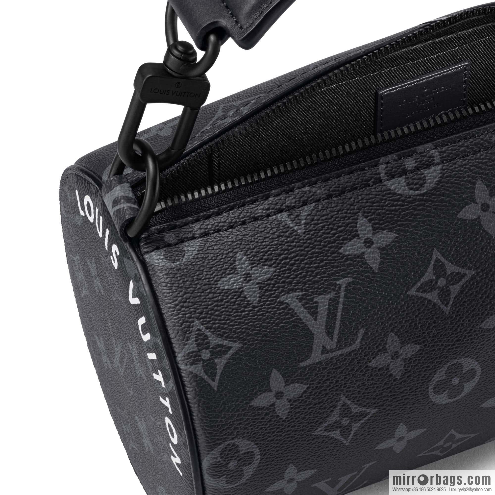 [Boutique‑grade] M46796 black flower, cylinder bag men's bag series, this Soft Polochon small handbag.