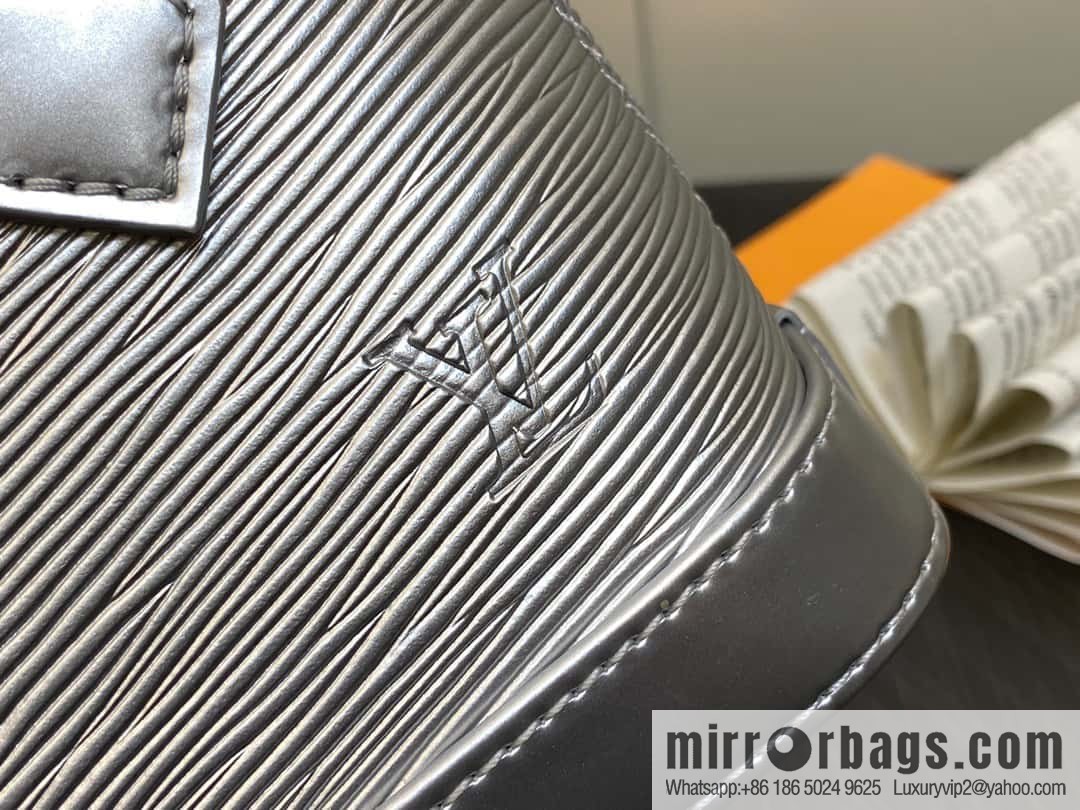 [Premium‑quality] M81945 silver epi shell bag series NANO ALMA handbag M82682 M82411 Nano Alma handbag