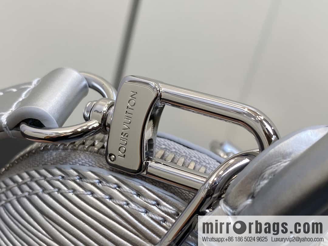 [Premium‑quality] M81945 silver epi shell bag series NANO ALMA handbag M82682 M82411 Nano Alma handbag