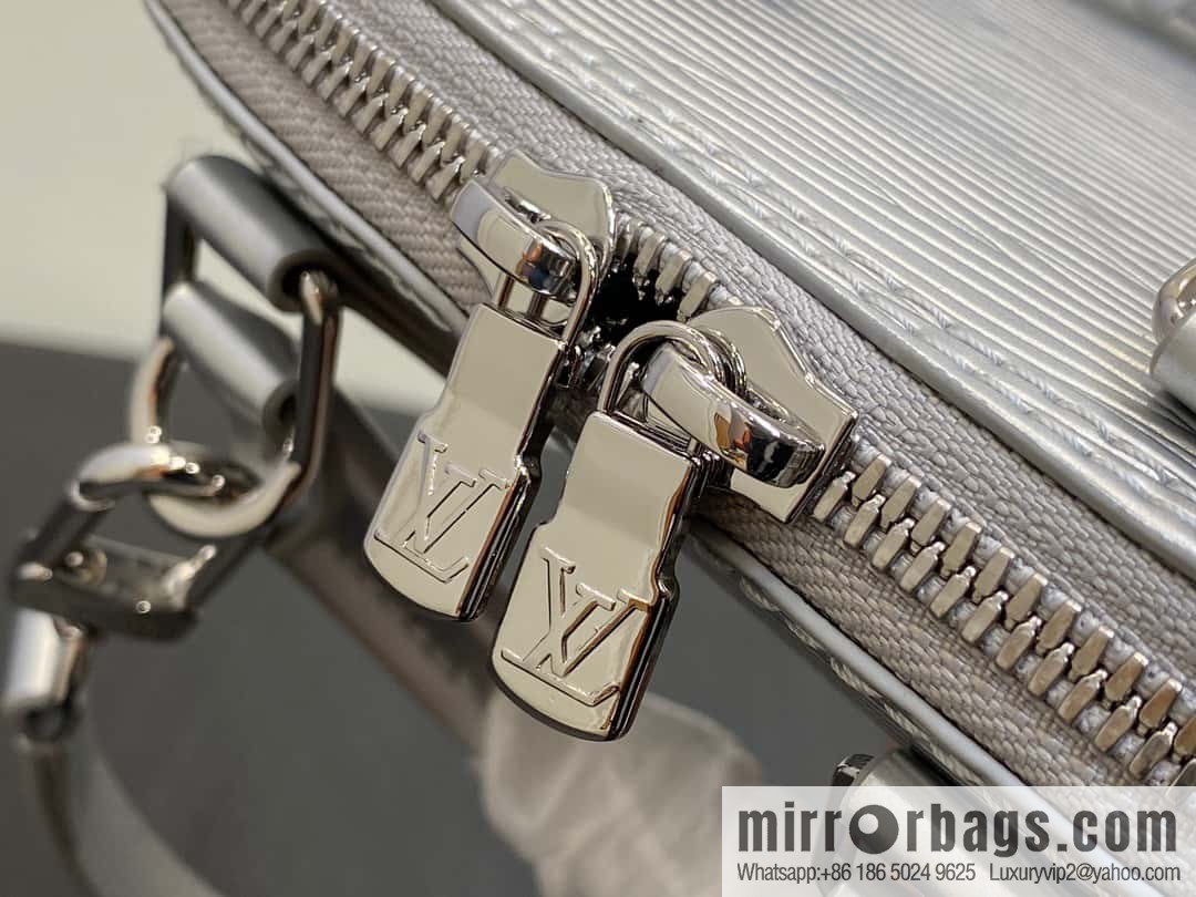 [Premium‑quality] M81945 silver epi shell bag series NANO ALMA handbag M82682 M82411 Nano Alma handbag