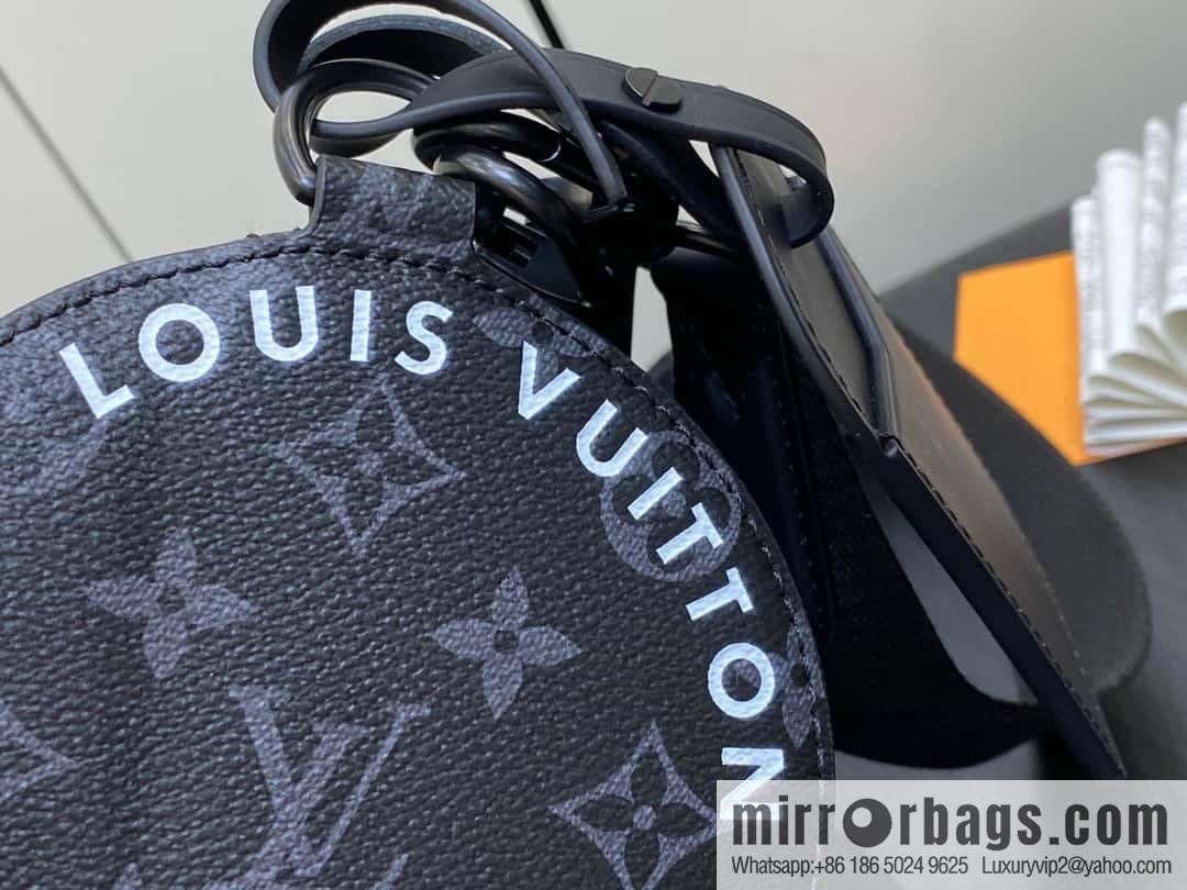 [Boutique‑grade] M46796 black flower, cylinder bag men's bag series, this Soft Polochon small handbag.