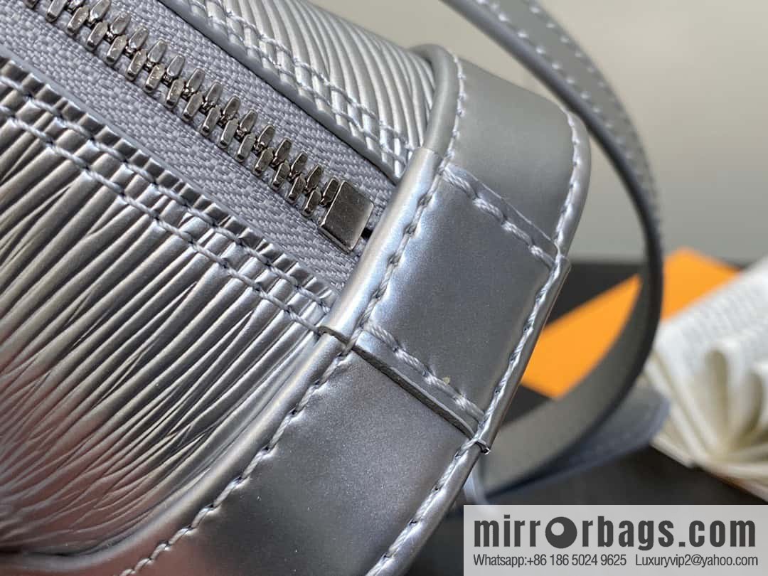 [Premium‑quality] M81945 silver epi shell bag series NANO ALMA handbag M82682 M82411 Nano Alma handbag