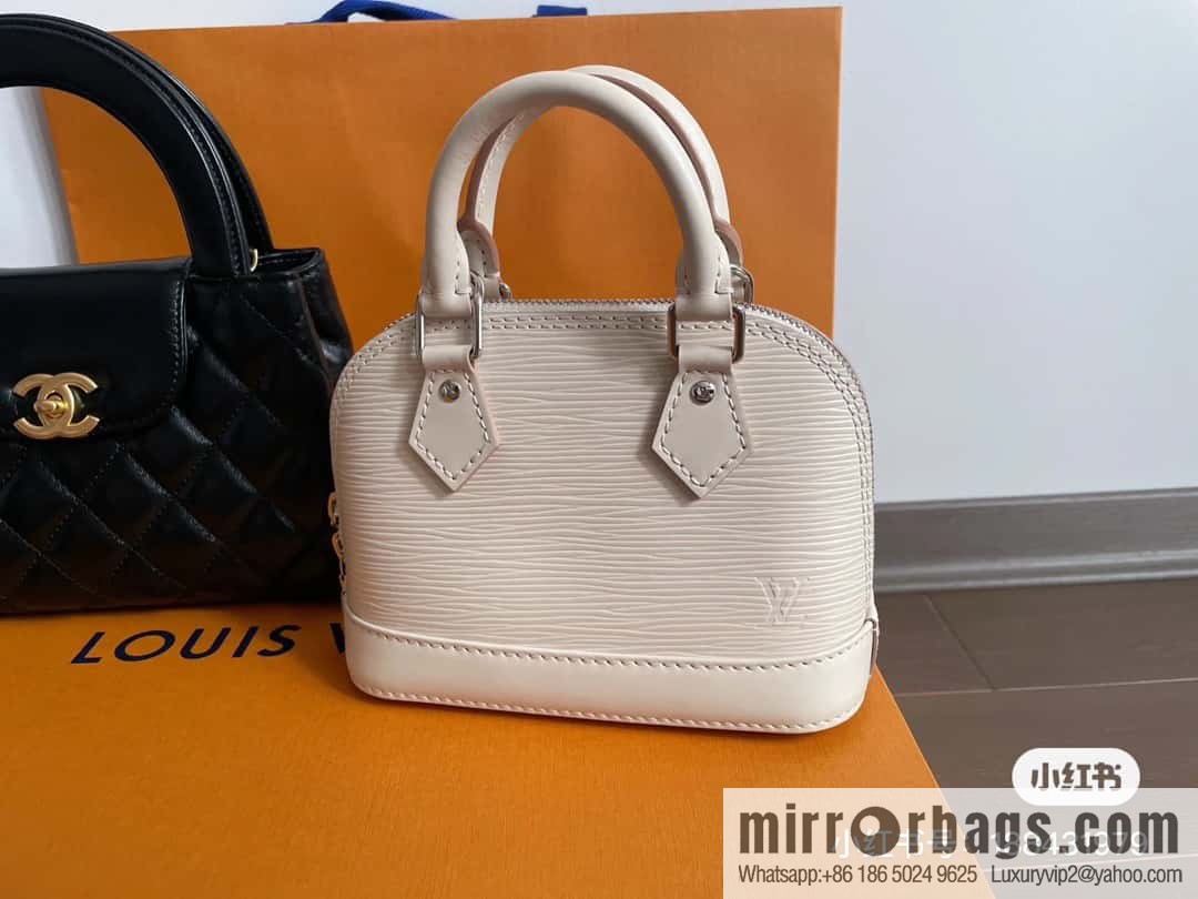 [Premium‑quality] M81945 black epi shell bag series NANO ALMA handbag M82411 Nano Alma handbag