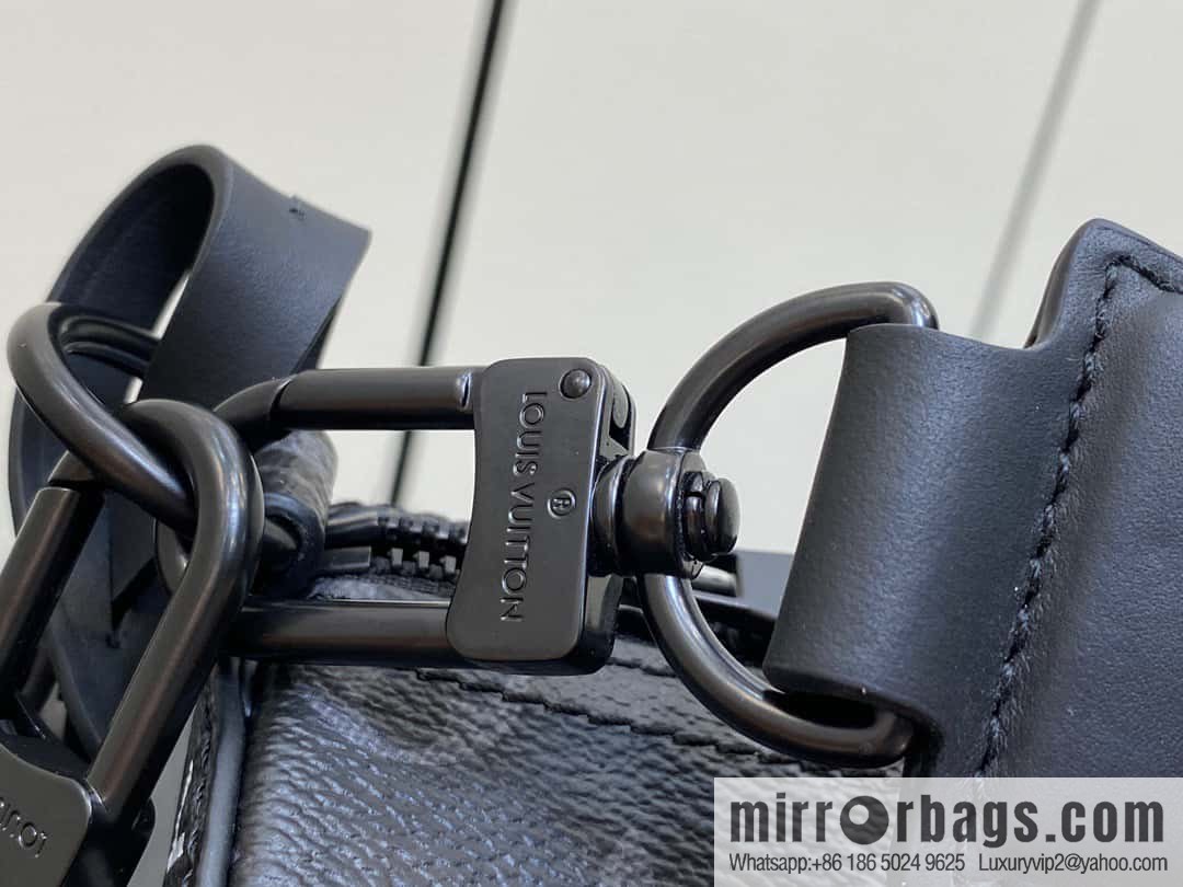 [Boutique‑grade] M46796 black flower, cylinder bag men's bag series, this Soft Polochon small handbag.
