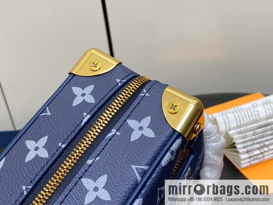 [Boutique‑grade] M23731 blue flame, box box series M44480 This Mini Soft Trunk handbag