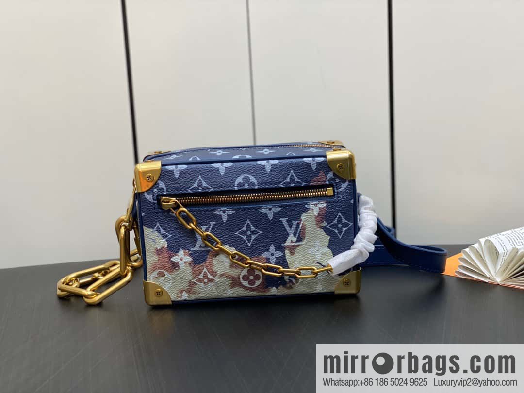 [Boutique‑grade] M23731 blue flame, box box series M44480 This Mini Soft Trunk handbag