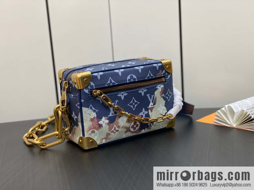 [Boutique‑grade] M23731 blue flame, box box series M44480 This Mini Soft Trunk handbag